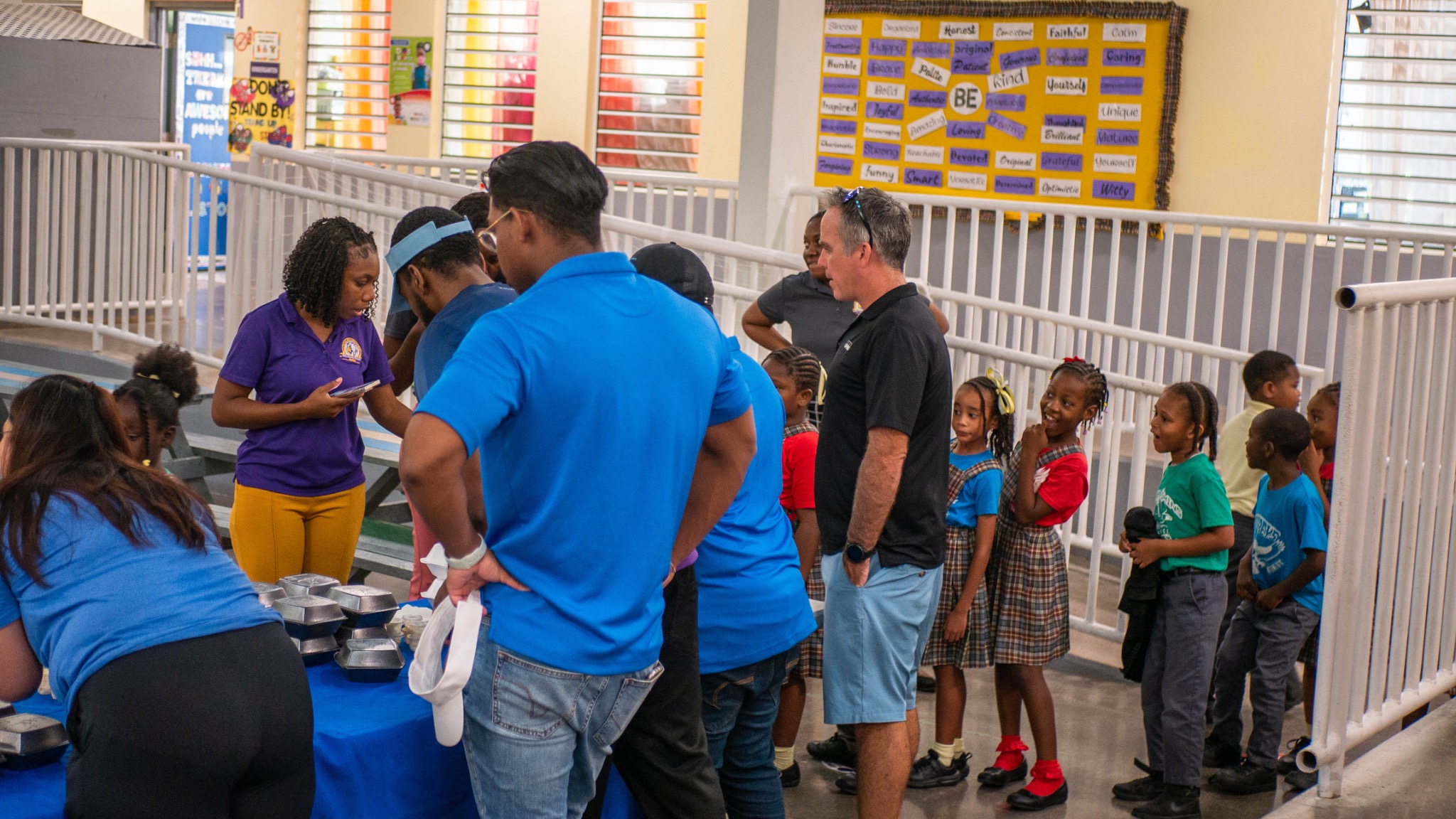 Community outreach with students and volunteers