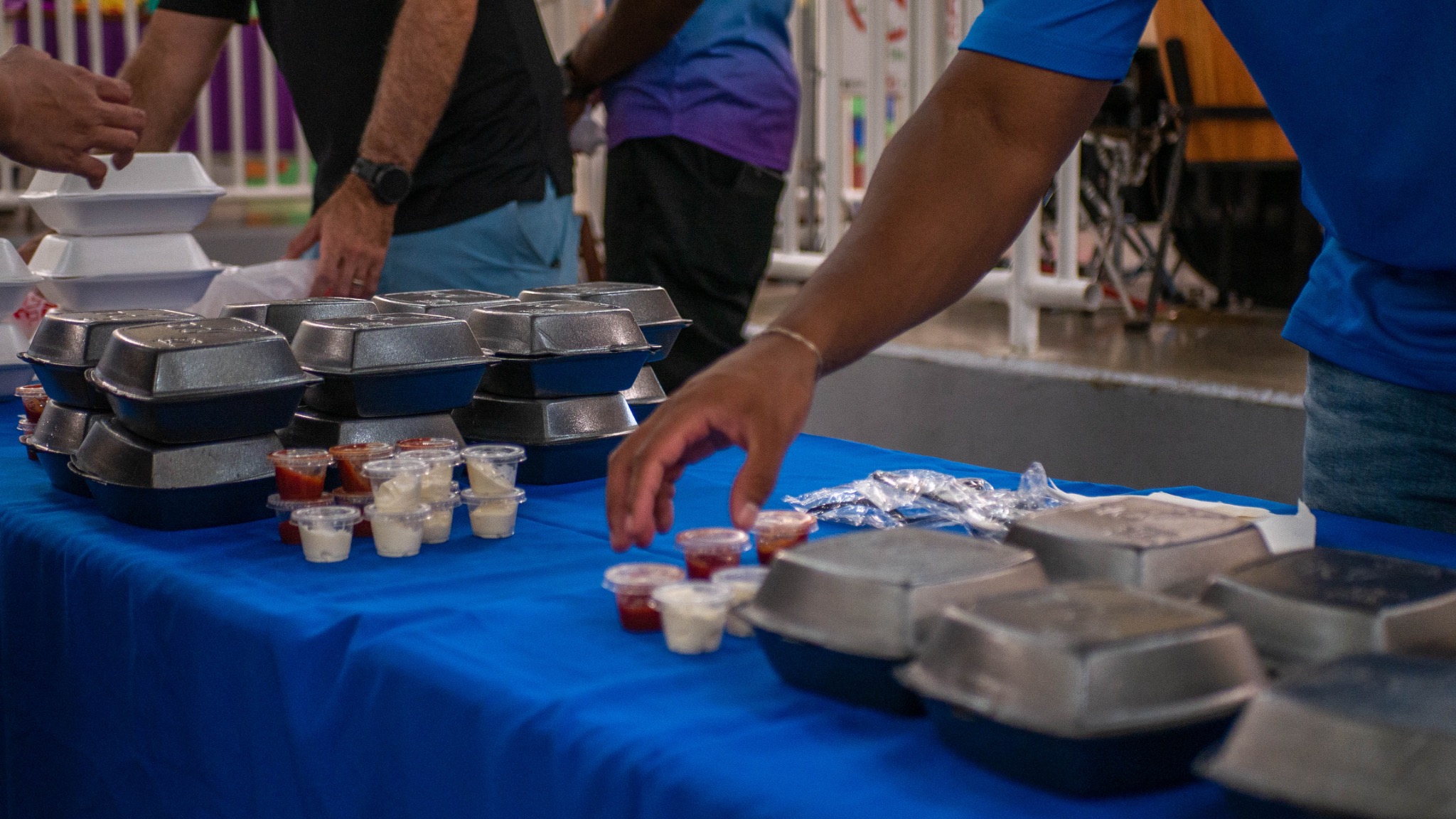 Prepared meals for distribution